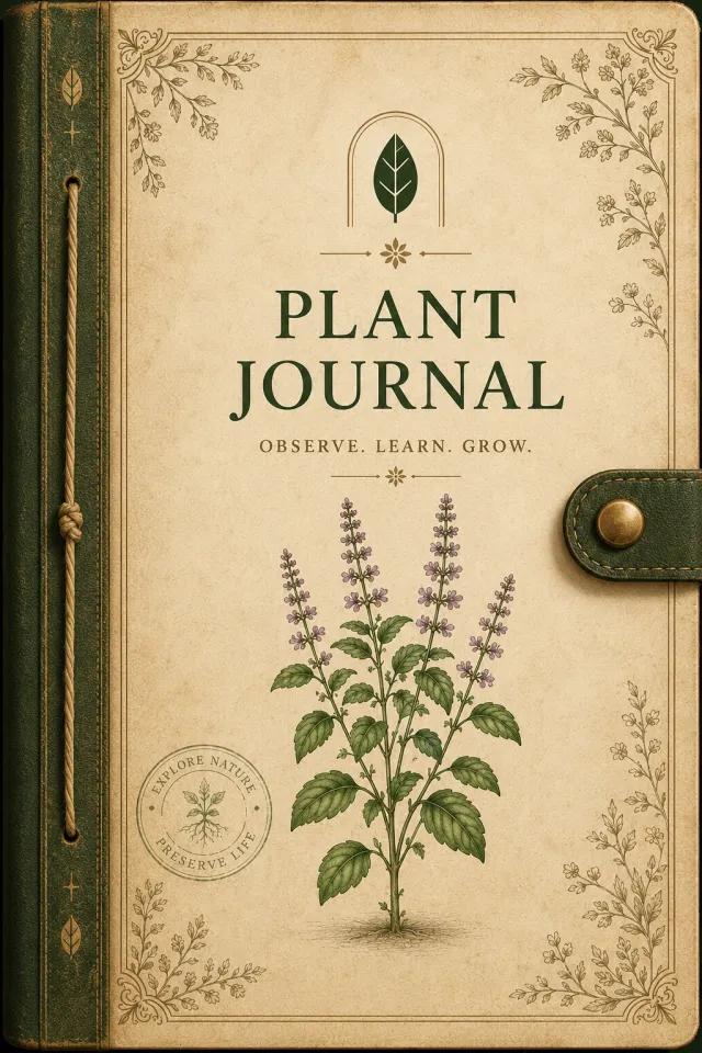 SASYA plant journal — an antique botanical notebook